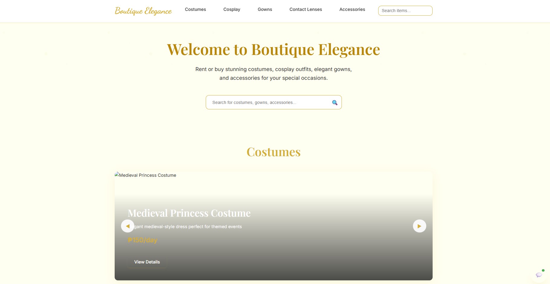 Boutique Website
